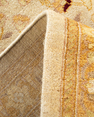 Traditional Mogul Ivory Wool Area Rug 8' 1" x 10' 2" - Solo Rugs