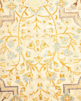 Traditional Mogul Ivory Wool Area Rug 5' 8" x 8' 3" - Solo Rugs