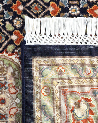 Traditional Mogul Blue Wool Area Rug 4' 7" x 7' 4" - Solo Rugs