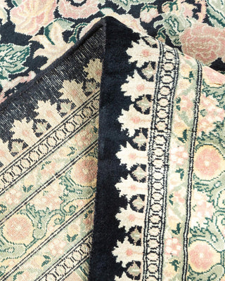 Traditional Mogul Black Wool Area Rug 12' 2" x 17' 5" - Solo Rugs