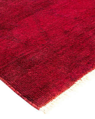 Contemporary Modern Purple Wool Area Rug 3' 2" x 4' 10" - Solo Rugs