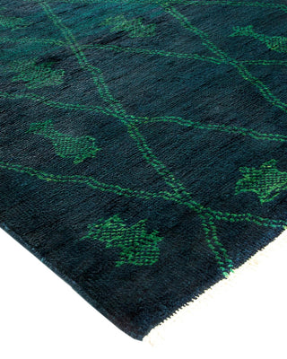 Bohemian Moroccan Black Wool Area Rug 3' 3" x 5' 0" - Solo Rugs