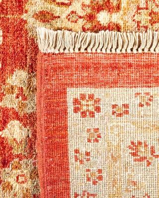 Traditional Mogul Orange Wool Area Rug 8' 4" x 11' 4" - Solo Rugs