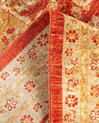 Traditional Mogul Orange Wool Area Rug 8' 4" x 11' 4" - Solo Rugs
