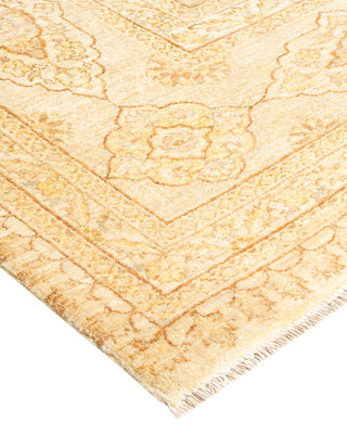 Traditional Mogul Ivory Wool Area Rug 8' 0" x 10' 1" - Solo Rugs