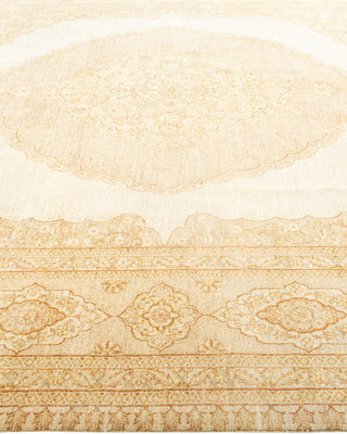 Traditional Mogul Ivory Wool Area Rug 8' 0" x 10' 1" - Solo Rugs