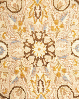 Traditional Mogul Ivory Wool Area Rug 9' 2" x 12' 2" - Solo Rugs