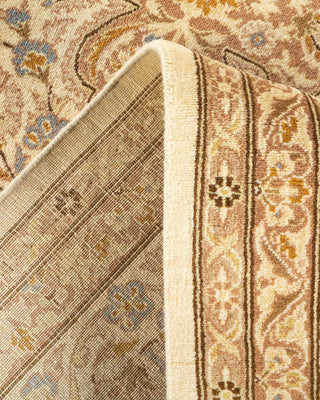 Traditional Mogul Ivory Wool Area Rug 9' 2" x 12' 2" - Solo Rugs