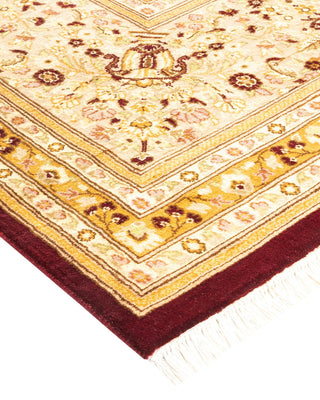 Traditional Mogul Red Wool Area Rug 8' 1" x 10' 5" - Solo Rugs