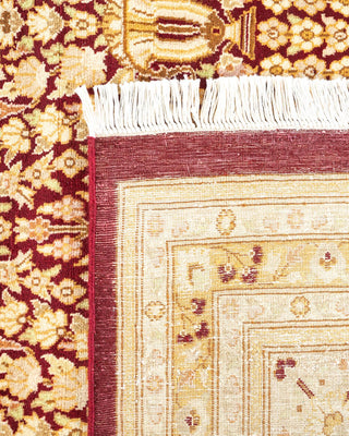 Traditional Mogul Red Wool Area Rug 8' 1" x 10' 5" - Solo Rugs