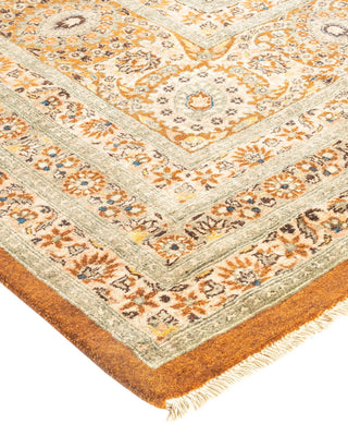 Traditional Mogul Brown Wool Runner 9' 7" x 18' 5" - Solo Rugs