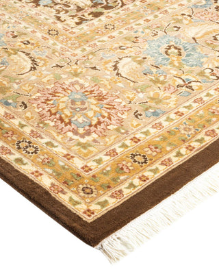 Traditional Mogul Brown Wool Area Rug 8' 1" x 10' 2" - Solo Rugs