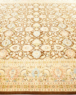 Traditional Mogul Brown Wool Area Rug 8' 1" x 10' 2" - Solo Rugs