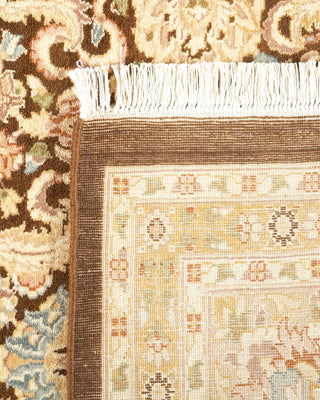 Traditional Mogul Brown Wool Area Rug 8' 1" x 10' 2" - Solo Rugs