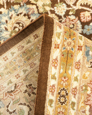 Traditional Mogul Brown Wool Area Rug 8' 1" x 10' 2" - Solo Rugs