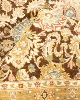 Traditional Mogul Brown Wool Area Rug 8' 1" x 10' 2" - Solo Rugs