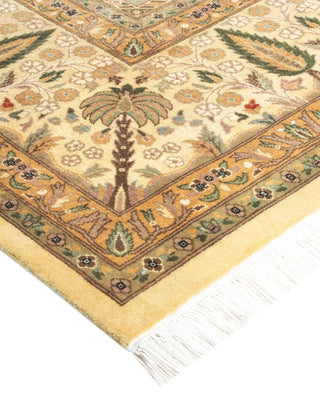 Traditional Mogul Ivory Wool Area Rug 8' 2" x 10' 5" - Solo Rugs