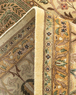 Traditional Mogul Ivory Wool Area Rug 8' 2" x 10' 5" - Solo Rugs