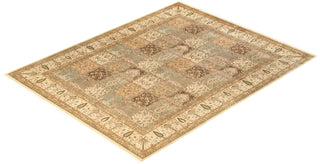Traditional Mogul Ivory Wool Area Rug 8' 2" x 10' 5" - Solo Rugs