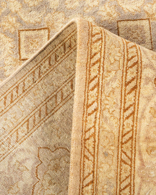 Traditional Mogul Ivory Wool Area Rug 8' 0" x 10' 0" - Solo Rugs