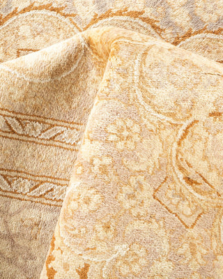 Traditional Mogul Ivory Wool Area Rug 8' 0" x 10' 0" - Solo Rugs