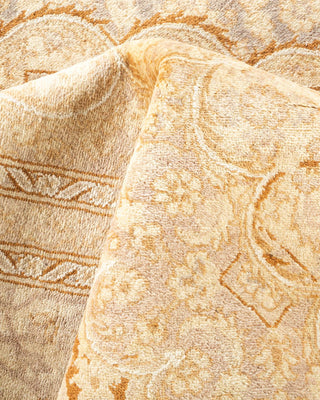 Traditional Mogul Ivory Wool Area Rug 8' 0" x 10' 0" - Solo Rugs