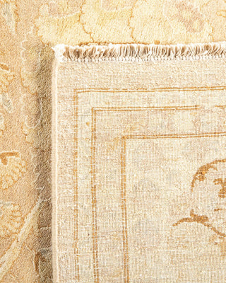 Traditional Mogul Beige Wool Area Rug 8' 2" x 10' 2" - Solo Rugs