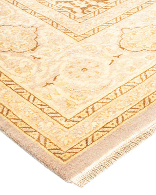 Traditional Mogul Ivory Wool Area Rug 8' 1" x 10' 4" - Solo Rugs