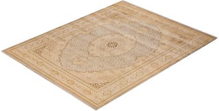 Traditional Mogul Ivory Wool Area Rug 8' 1" x 10' 4" - Solo Rugs