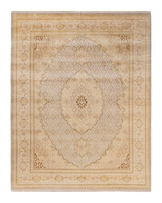 Traditional Mogul Ivory Wool Area Rug 8' 1" x 10' 4" - Solo Rugs