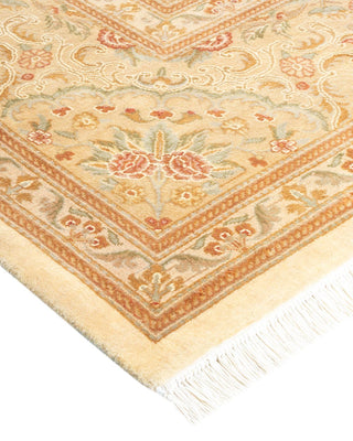 Traditional Mogul Ivory Wool Area Rug 8' 3" x 10' 5" - Solo Rugs
