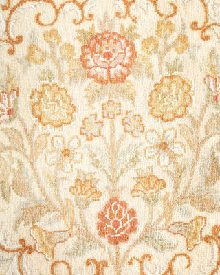 Traditional Mogul Ivory Wool Area Rug 8' 3" x 10' 5" - Solo Rugs