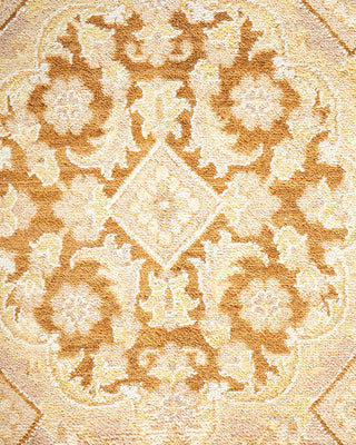 Traditional Mogul Beige Wool Area Rug 10' 0" x 14' 5" - Solo Rugs