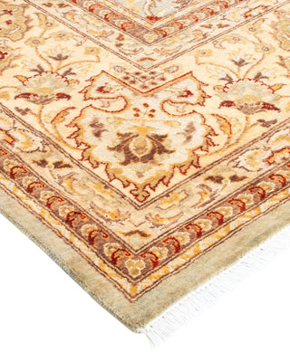 Traditional Mogul Ivory Wool Area Rug 8' 1" x 10' 3" - Solo Rugs