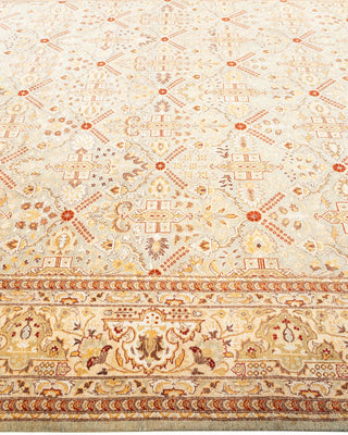 Traditional Mogul Ivory Wool Area Rug 8' 1" x 10' 3" - Solo Rugs