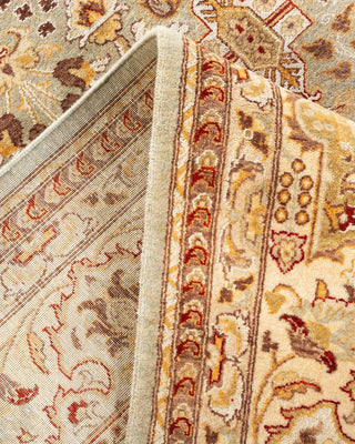Traditional Mogul Ivory Wool Area Rug 8' 1" x 10' 3" - Solo Rugs