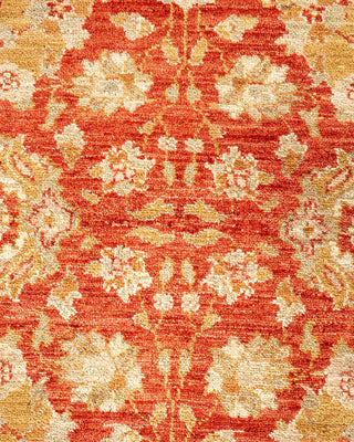 Traditional Mogul Orange Wool Area Rug 8' 3" x 11' 3" - Solo Rugs