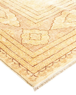 Contemporary Eclectic Ivory Wool Area Rug 8' 1" x 10' 4" - Solo Rugs