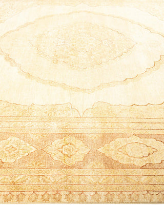 Contemporary Eclectic Ivory Wool Area Rug 8' 1" x 10' 4" - Solo Rugs