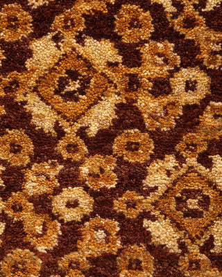 Contemporary Eclectic Brown Wool Area Rug 9' 2" x 12' 1" - Solo Rugs
