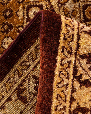 Contemporary Eclectic Brown Wool Area Rug 9' 2" x 12' 1" - Solo Rugs
