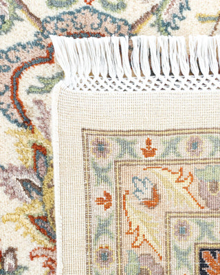 Traditional Mogul Ivory Wool Area Rug 9' 2" x 12' 7" - Solo Rugs