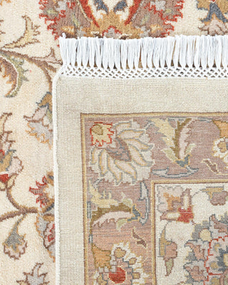 Traditional Mogul Ivory Wool Area Rug 9' 2" x 12' 5" - Solo Rugs