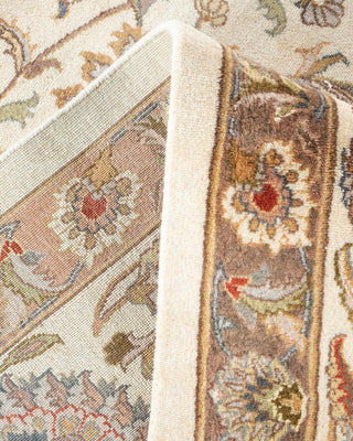 Traditional Mogul Ivory Wool Area Rug 9' 2" x 12' 5" - Solo Rugs