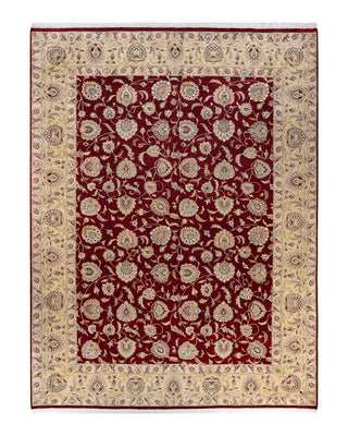 Traditional Mogul Re Wool Area Rug 9' 2" x 12' 2" - Solo Rugs