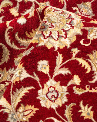 Traditional Mogul Red Wool Area Rug 9' 3" x 11' 10" - Solo Rugs