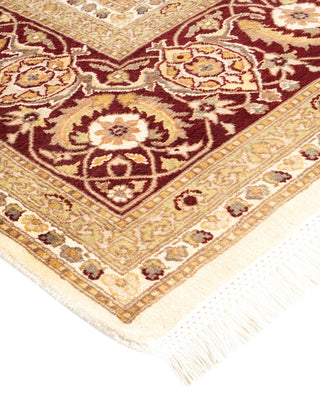 Traditional Mogul Ivory Wool Area Rug 8' 1" x 10' 2" - Solo Rugs