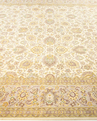 Traditional Mogul Ivory Wool Area Rug 8' 3" x 10' 7" - Solo Rugs