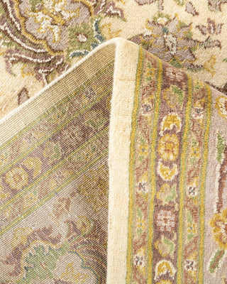 Traditional Mogul Ivory Wool Area Rug 8' 3" x 10' 7" - Solo Rugs