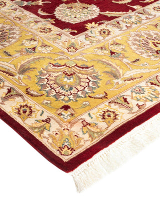 Traditional Mogul Red Wool Area Rug 8' 3" x 10' 6" - Solo Rugs